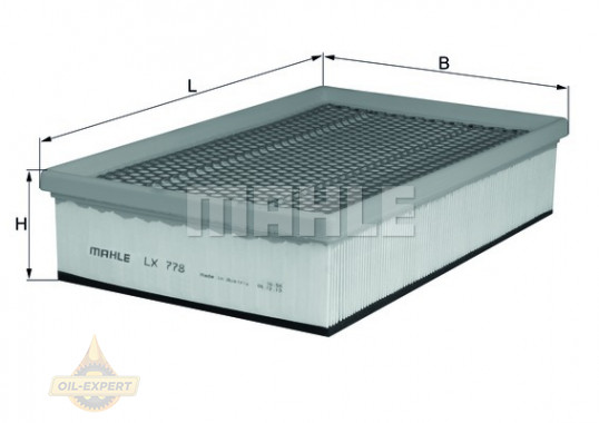 Mahle/knecht Фильтр воздушный MAHLE/KNECHT LX 778 - Картинка 3