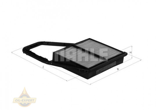Mahle/knecht Фильтр воздушный MAHLE/KNECHT LX 1689 - Картинка 2
