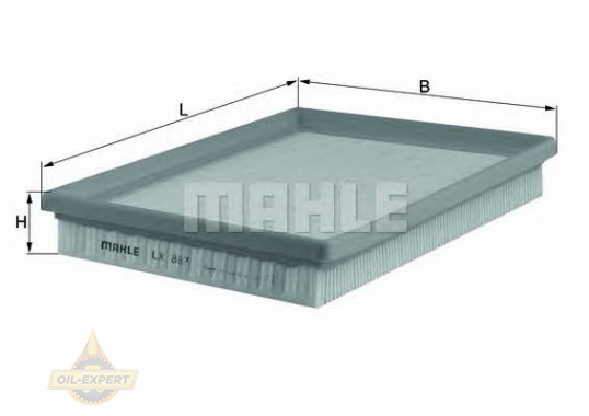Mahle/knecht Фильтр воздушный MAHLE/KNECHT LX 887 - Картинка 1