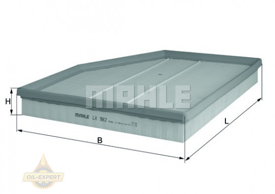 Mahle/knecht Фильтр воздушный MAHLE/KNECHT LX 982 - Картинка 2