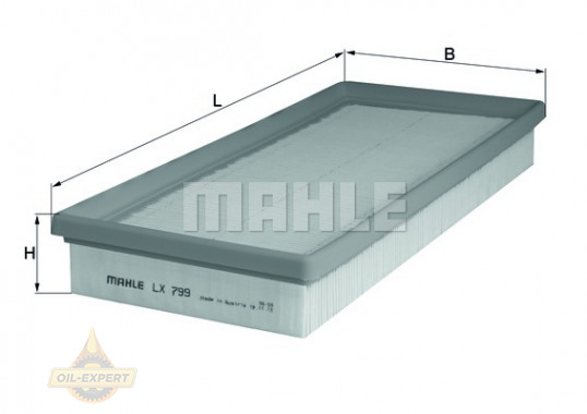 Mahle/knecht Фильтр воздушный MAHLE/KNECHT LX 799 - Картинка 2