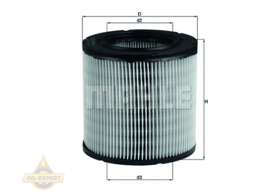 Mahle/Knecht Фильтр воздушный MAHLE/KNECHT LX 249 - Картинка 2