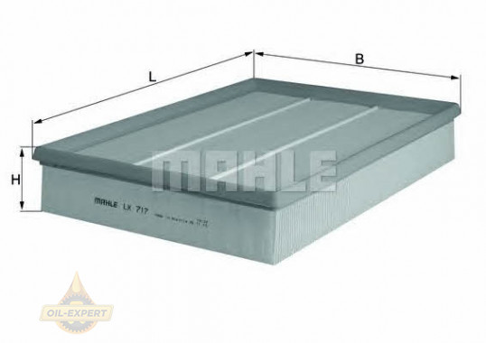 Mahle/knecht Фильтр воздушный MAHLE/KNECHT LX 717 - Картинка 1