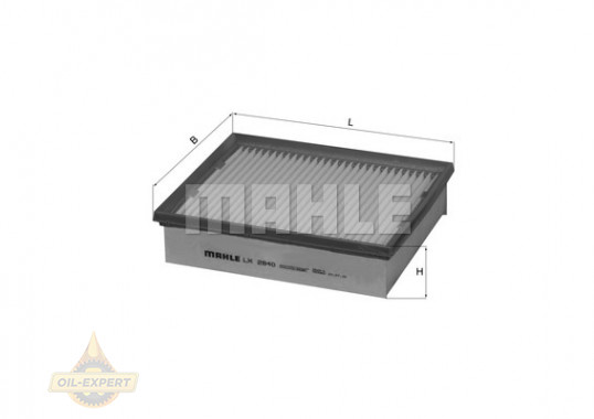 Mahle/knecht Фильтр воздушный MAHLE/KNECHT LX 2840 - Картинка 2