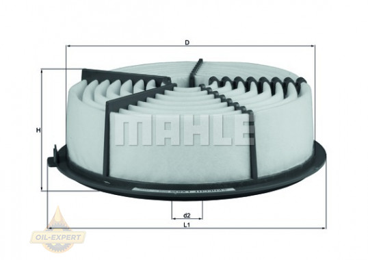 Mahle/knecht Фильтр воздушный MAHLE/KNECHT LX 835 - Картинка 2