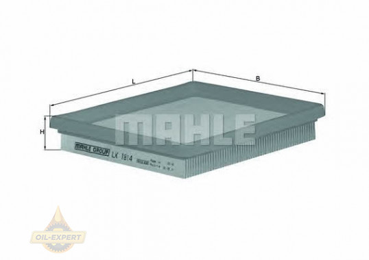 Mahle/knecht Фильтр воздушный MAHLE/KNECHT LX 1814 - Картинка 1