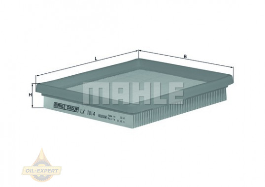 Mahle/knecht Фильтр воздушный MAHLE/KNECHT LX 1814 - Картинка 2