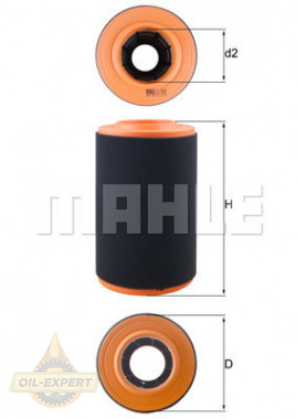Mahle/knecht Фильтр воздушный MAHLE/KNECHT LX 3353 - Картинка 1
