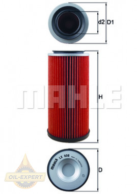 Mahle/knecht Фильтр воздушный MAHLE/KNECHT LX 608 - Картинка 2