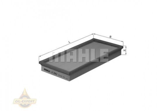 Mahle/knecht Фільтр повітряний MAHLE/KNECHT LX 2062 - Заображення 2