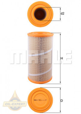 Mahle/knecht Фильтр воздушный MAHLE/KNECHT LX 7080 - Картинка 2