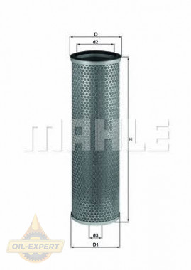Mahle/knecht Фільтр повітряний MAHLE/KNECHT LX 732 - Заображення 1