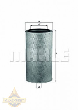 Mahle/knecht Фильтр воздушный MAHLE/KNECHT LX 1255 - Картинка 1