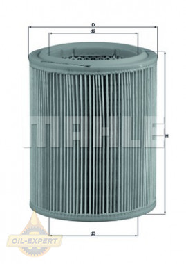 Mahle/knecht Фильтр воздушный MAHLE/KNECHT LX 297 - Картинка 3