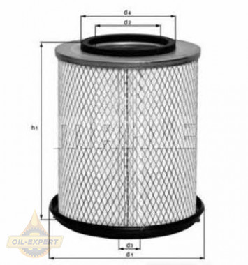 Mahle/knecht Фильтр воздушный MAHLE/KNECHT LX 656 - Заображення 1