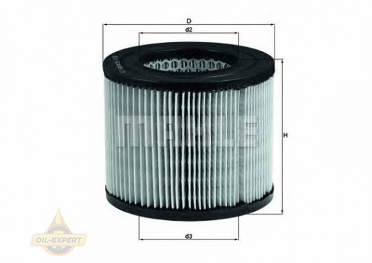 Mahle/knecht Фильтр воздушный MAHLE/KNECHT LX 162 - Заображення 1