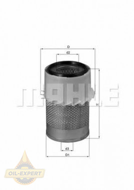 Mahle/Knecht Фильтр воздушный MAHLE/KNECHT LX 730 - Картинка 1