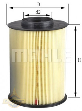 Mahle/knecht Фильтр воздушный MAHLE/KNECHT LX 2824 - Заображення 1