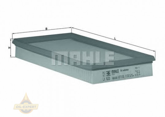 Mahle/Knecht Фильтр воздушный MAHLE/KNECHT LX 633 - Картинка 1