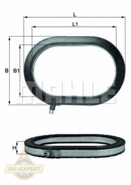Mahle/knecht Фільтр повітряний MAHLE/KNECHT LX 217 - Заображення 1