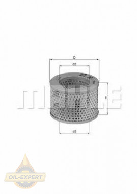Mahle/knecht Фильтр воздушный MAHLE/KNECHT LX 192 - Заображення 1