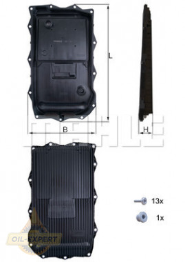 Mahle/knecht Поддон АКПП с фильтром MAHLE/KNECHT HX 184KIT - Картинка 3