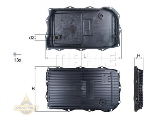 Mahle/knecht Поддон АКПП с фильтром MAHLE/KNECHT HX 184KIT - Картинка 2