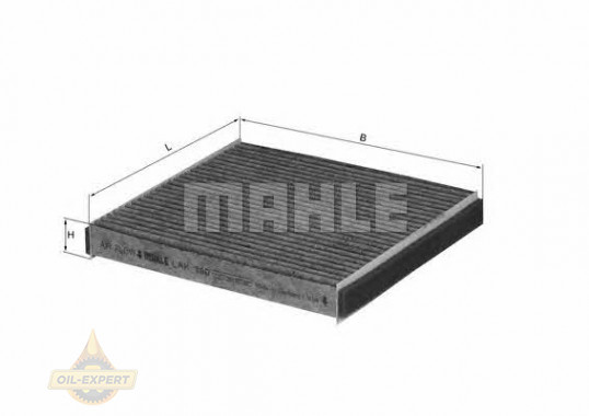 Mahle/knecht Фільтр салону вугільний MAHLE/KNECHT LAK 490 - Заображення 1