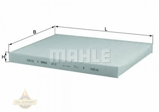 Mahle/Knecht Фильтр салона MAHLE/KNECHT LA 31 - Картинка 1