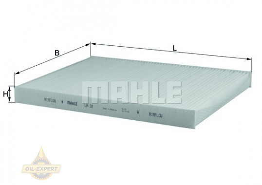 Mahle/Knecht Фильтр салона MAHLE/KNECHT LA 31 - Картинка 2