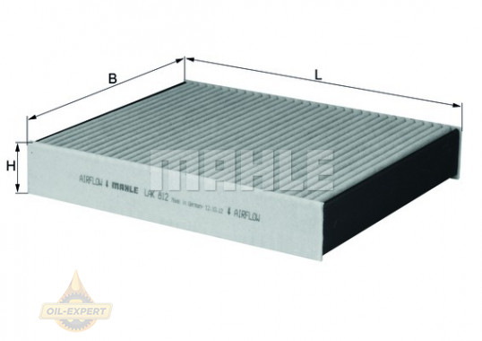 Mahle/knecht Фільтр салону вугільний MAHLE/KNECHT LAK 812 - Заображення 2