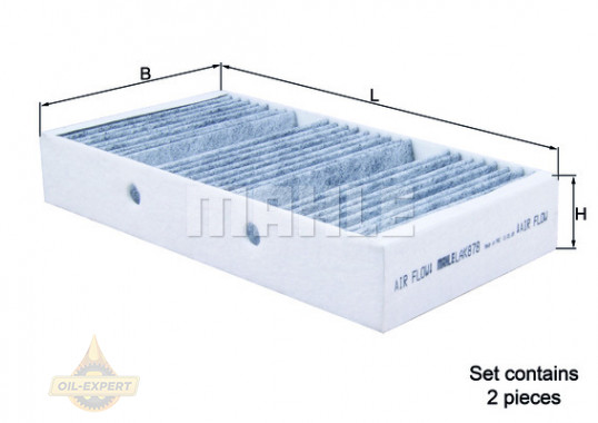 Mahle/knecht Фильтр салона угольный MAHLE/KNECHT LAK 878/S - Картинка 2