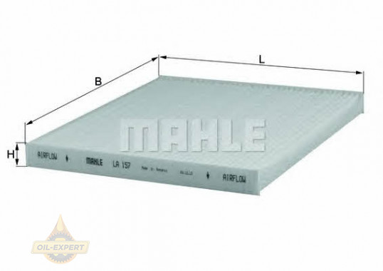 Mahle/Knecht Фильтр салона MAHLE/KNECHT LA 157 - Картинка 1