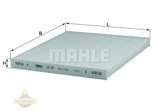 Mahle/Knecht Фильтр салона MAHLE/KNECHT LA 157 - Картинка 2