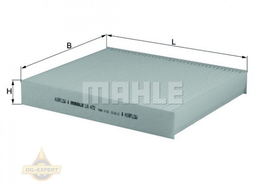 Mahle/knecht Фильтр салона MAHLE/KNECHT LA 472 - Картинка 2