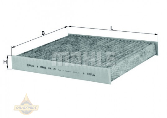 Mahle/knecht Фильтр салона угольный MAHLE/KNECHT LAK 120 - Картинка 2