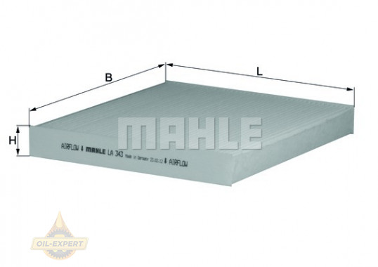 Mahle/knecht Фильтр салона MAHLE/KNECHT LA 343 - Картинка 2
