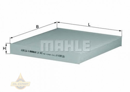 Mahle/knecht Фильтр салона MAHLE/KNECHT LA 343 - Картинка 1