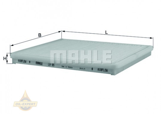 Mahle/Knecht Фильтр салона MAHLE/KNECHT LA 95 - Картинка 2