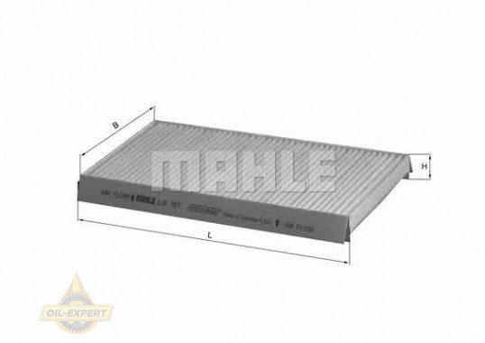 Mahle/Knecht Фильтр салона MAHLE/KNECHT LA 197 - Картинка 1