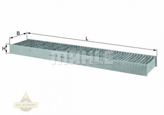 Mahle/knecht Фільтр салону вугільний MAHLE/KNECHT LAK 242 - Заображення 1