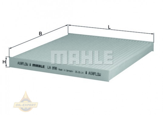 Mahle/Knecht Фильтр салона MAHLE/KNECHT LA 898 - Картинка 2