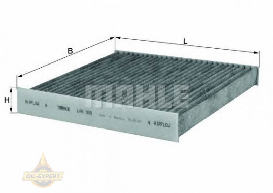 Mahle/knecht Фільтр салону вугільний MAHLE/KNECHT LAK 859 - Заображення 1