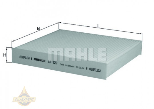 Mahle/Knecht Фильтр салона MAHLE/KNECHT LA 922 - Картинка 2