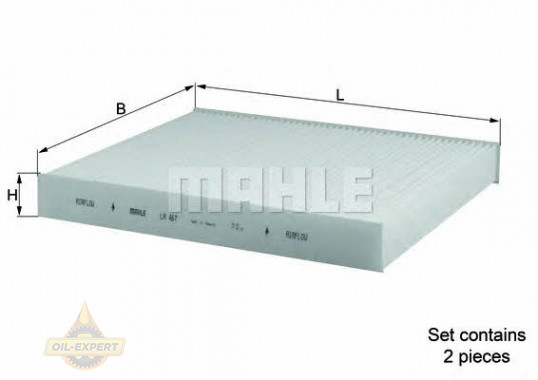 Mahle/Knecht Фильтр салона MAHLE/KNECHT LA 467/S - Картинка 1