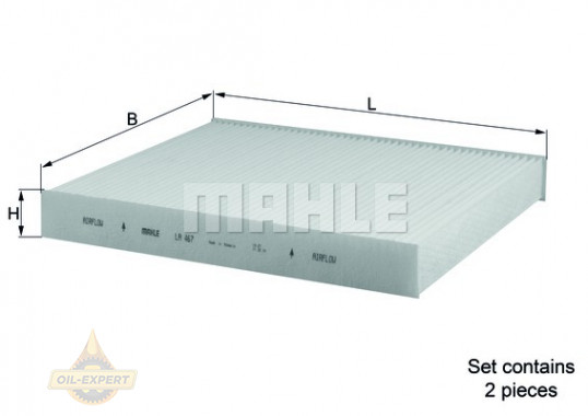 Mahle/Knecht Фильтр салона MAHLE/KNECHT LA 467/S - Картинка 2