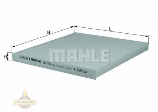 Mahle/Knecht Фильтр салона MAHLE/KNECHT LA 876 - Картинка 1
