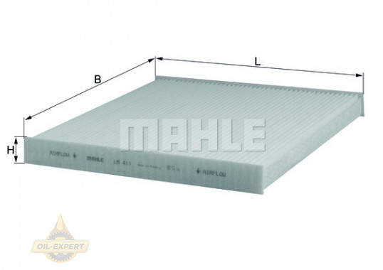 Mahle/Knecht Фильтр салона MAHLE/KNECHT LA 411 - Картинка 3