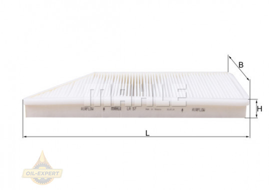 Mahle/Knecht Фильтр салона MAHLE/KNECHT LA 57 - Картинка 2