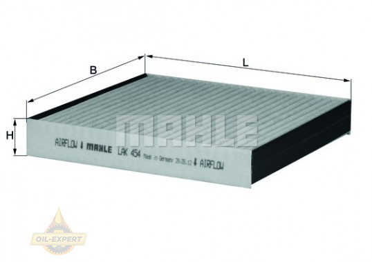 Mahle/knecht Фильтр салона угольный MAHLE/KNECHT LAK 454 - Картинка 2
